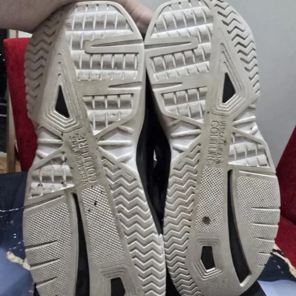 Versace Jeans Couture Black and Gold Men's Sneakers - Picture 7 of 10